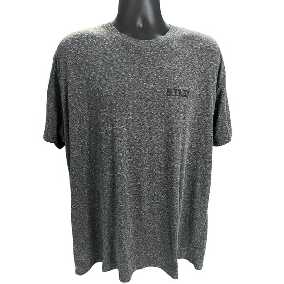 5.11 Tactical Men’s Gray Performance Shirt 2XL  Heathered Lightweight Activewear - Picture 1 of 7